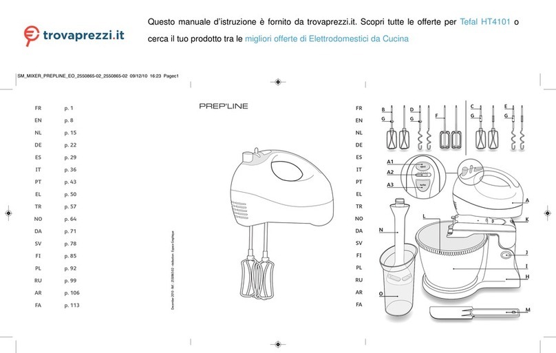TEFAL PREP'LINE HT 4101 manual