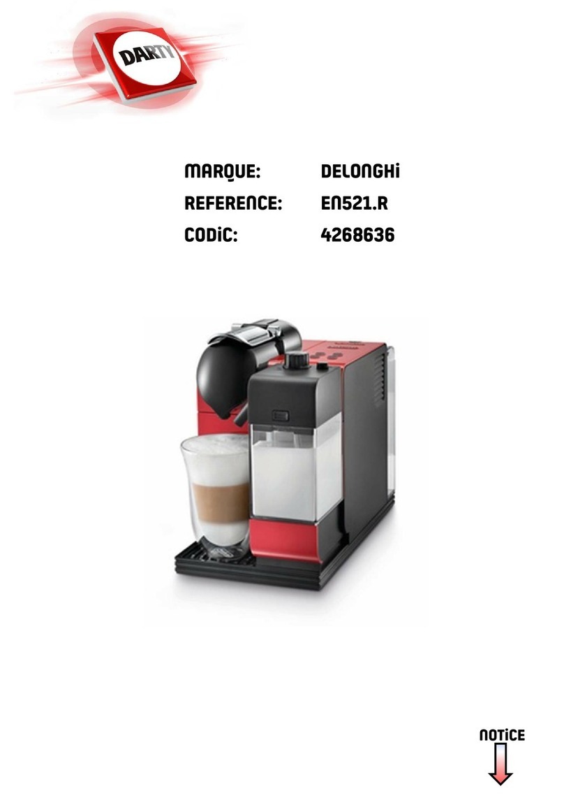 DeLonghi Nespresso Lattissima+ EN521.R manual