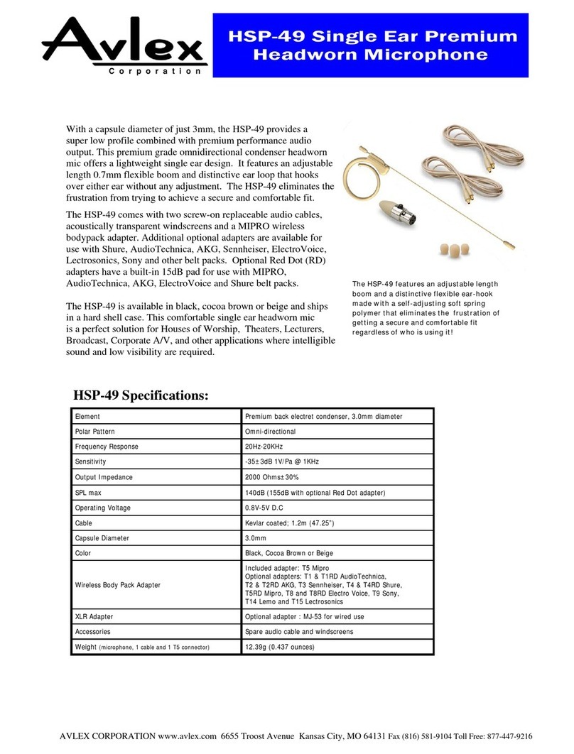 Avlex HSP-49 manual