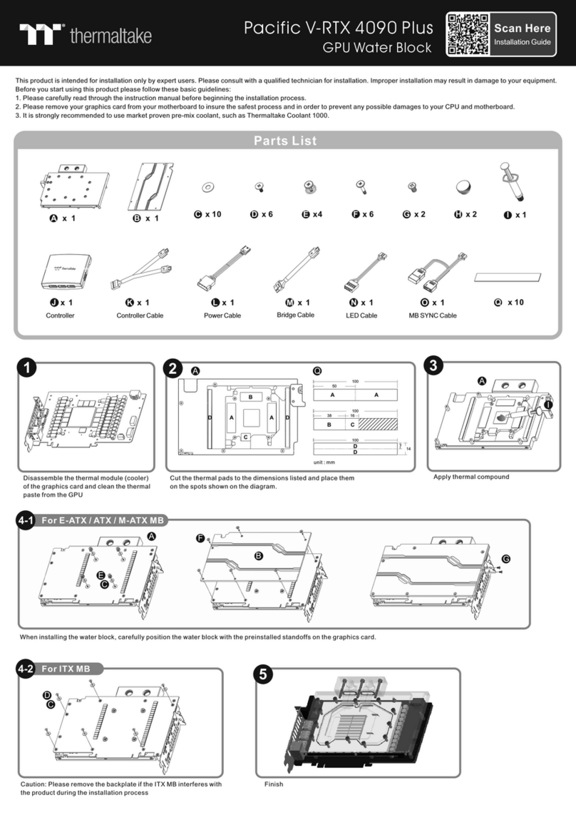 Thermaltake Pacific V-RTX 4090 Plus User manual