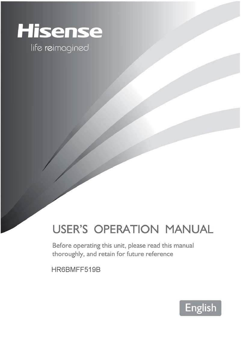Hisense HR6BMFF519B User manual