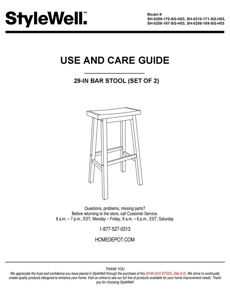 StyleWell SH-0209-170-SG-H03 User manual