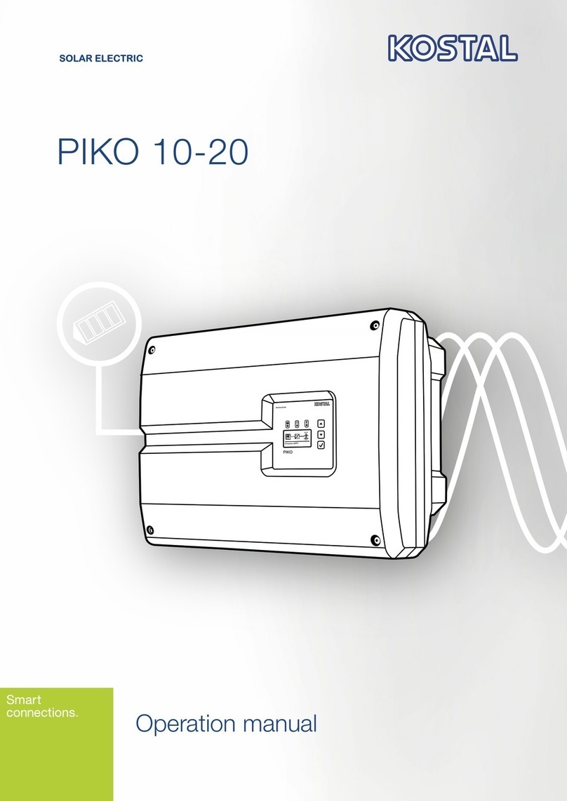 Kostal PIKO 10-20 Operation manual