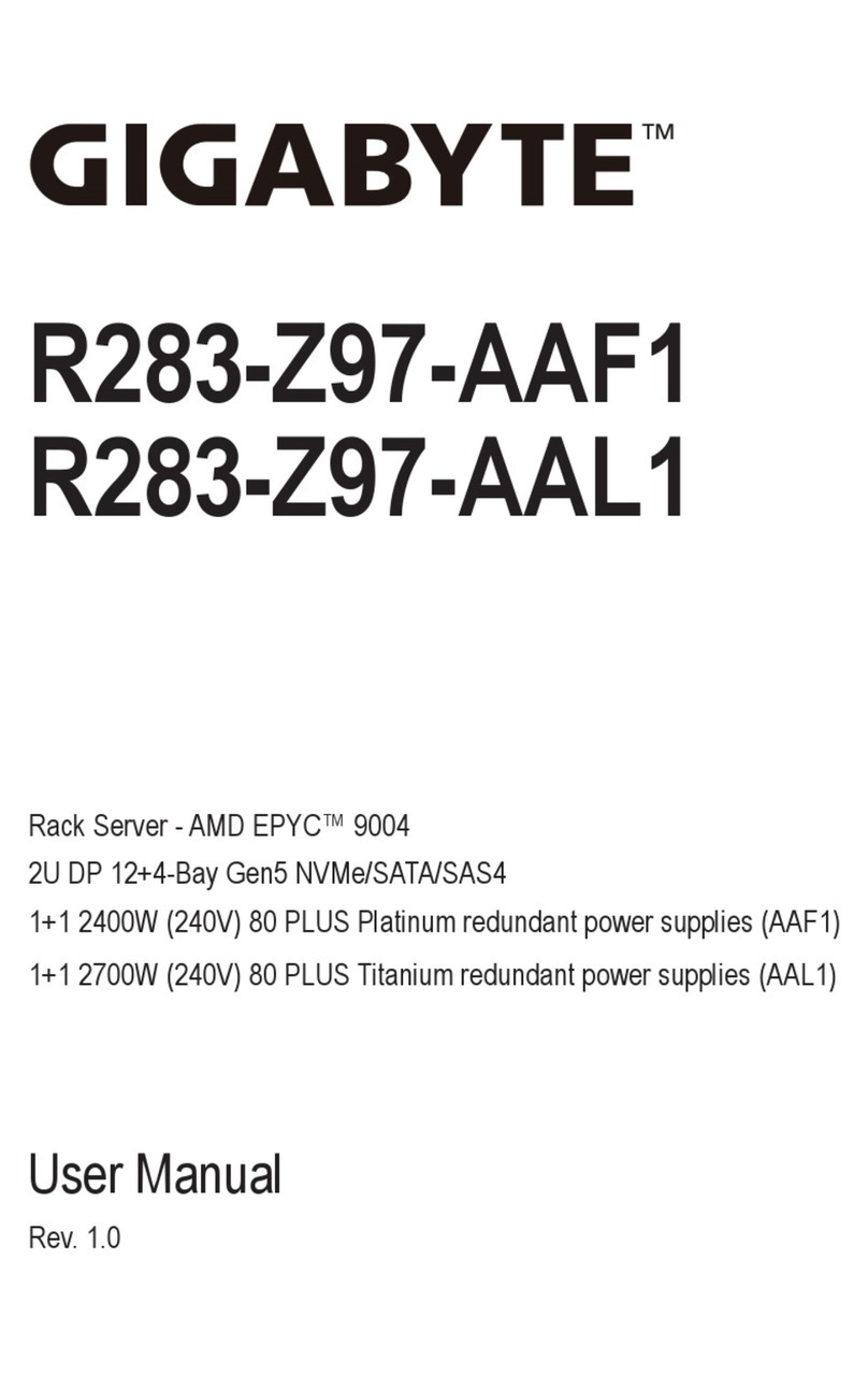 Gigabyte R283-Z97-AAF1 User manual