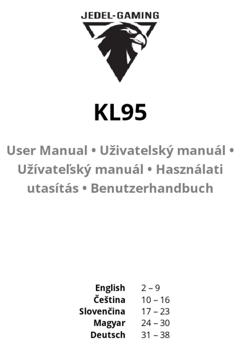 Jedel-Gaming KL95 User manual