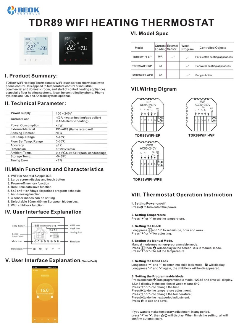 Beok Controls TDR89 manual