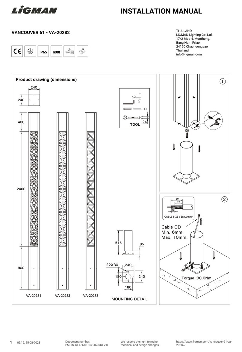 LIGMAN VANCOUVER 61 User manual