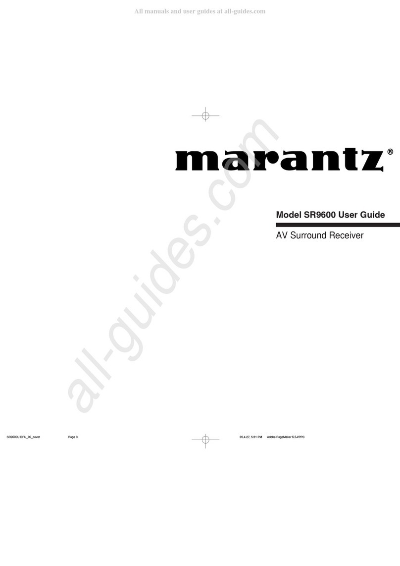 Marantz SR9600U user guide