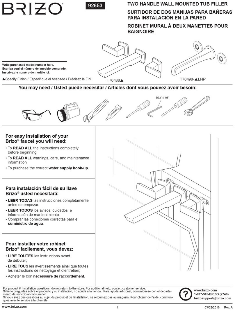 Brizo Levoir T70498-LHP Series manual