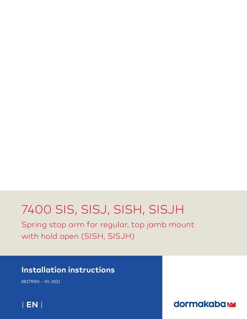 Dormakaba 7400 SIS installation instructions