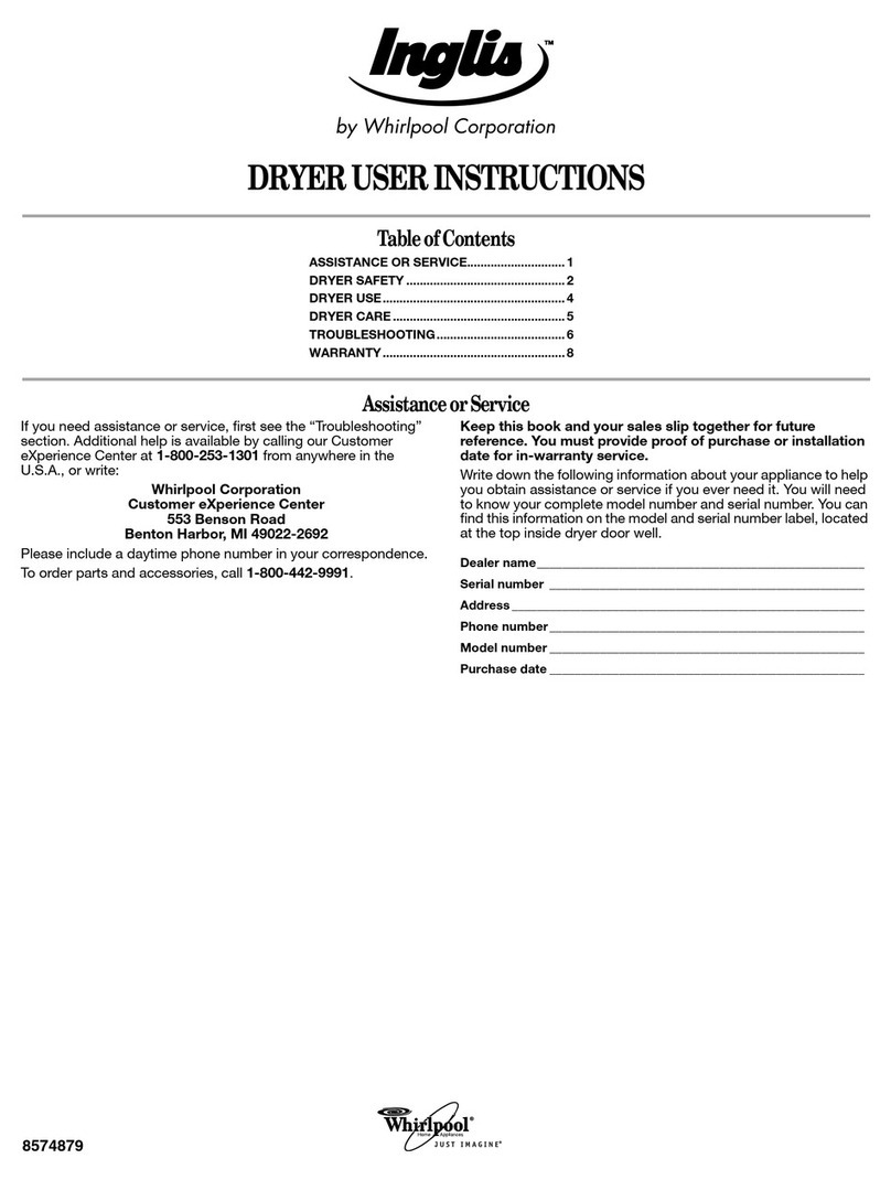 Whirlpool Inglis IGS5000RQ0 User instructions