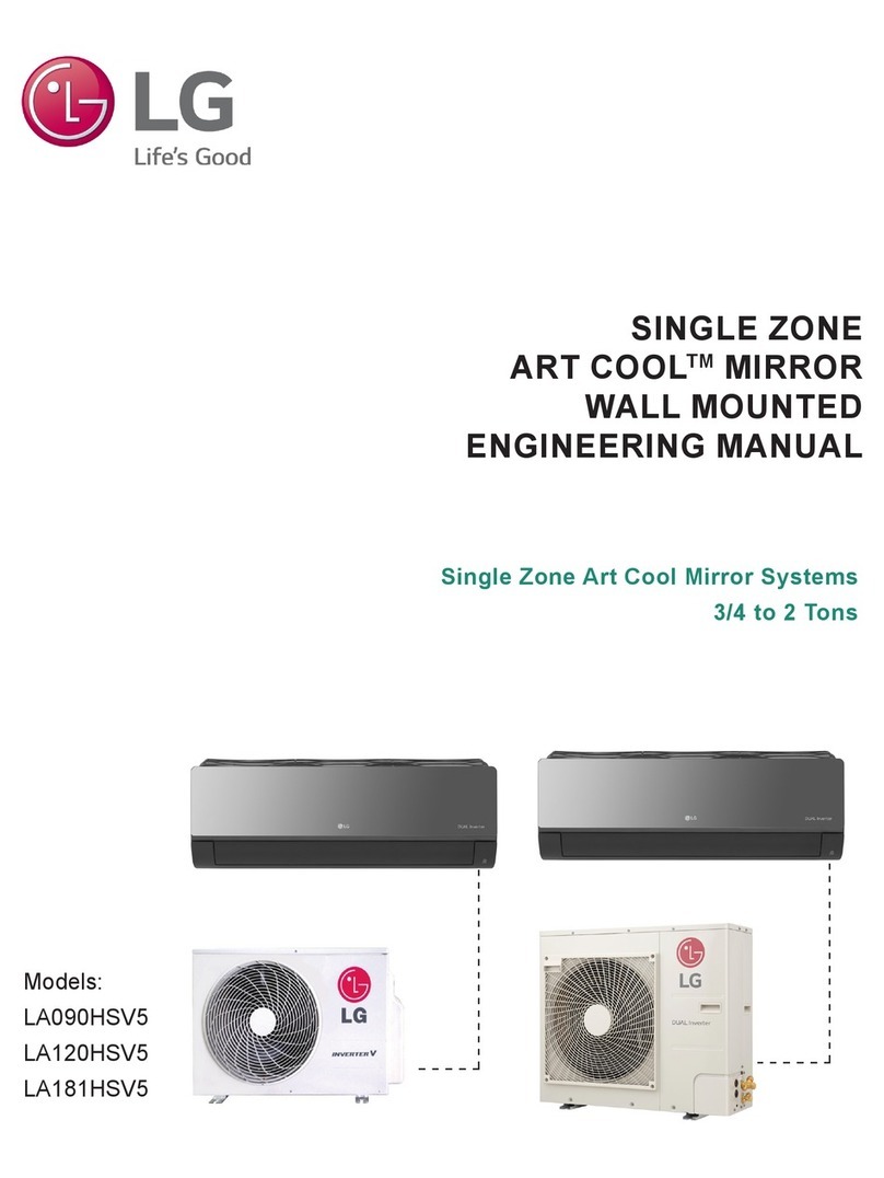 LG ART COOL LA181HSV5 Installation and operation manual