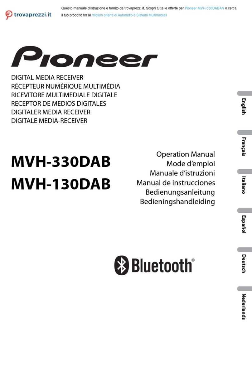 Pioneer MVH-130DAB Operation manual