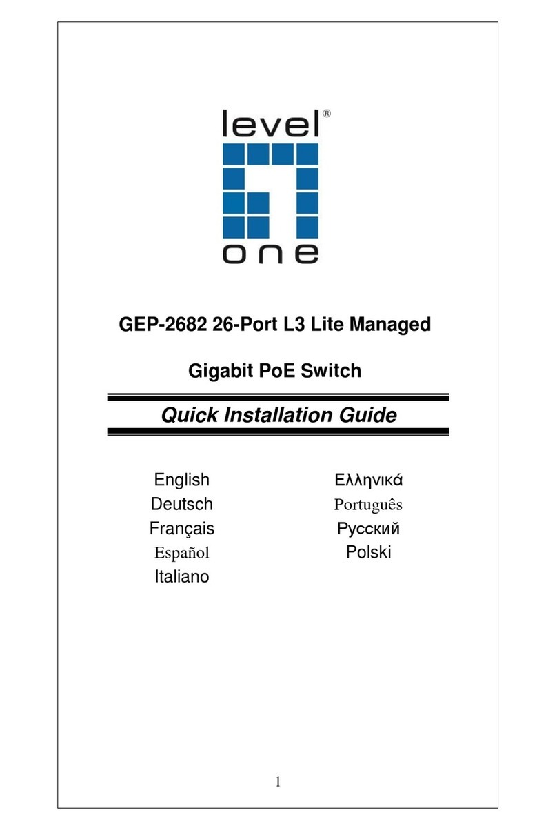 LevelOne GEP-2682 User manual LevelOne GEP-2682 User manual