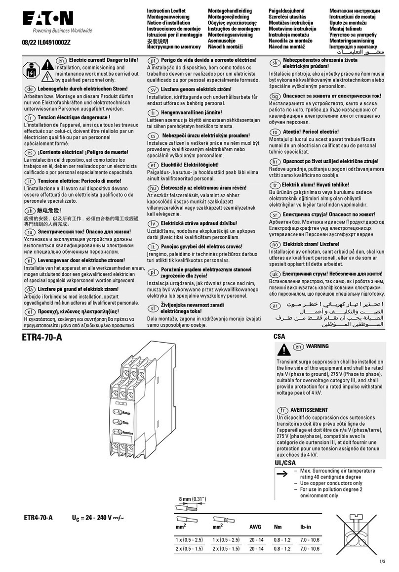 Eaton ETR4 Manual