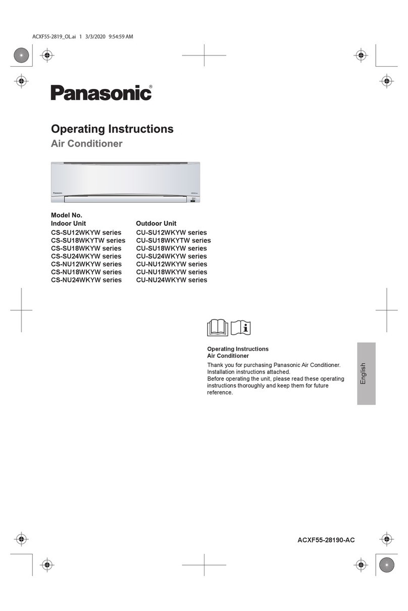 Panasonic CS-SU12WKYW Series User manual
