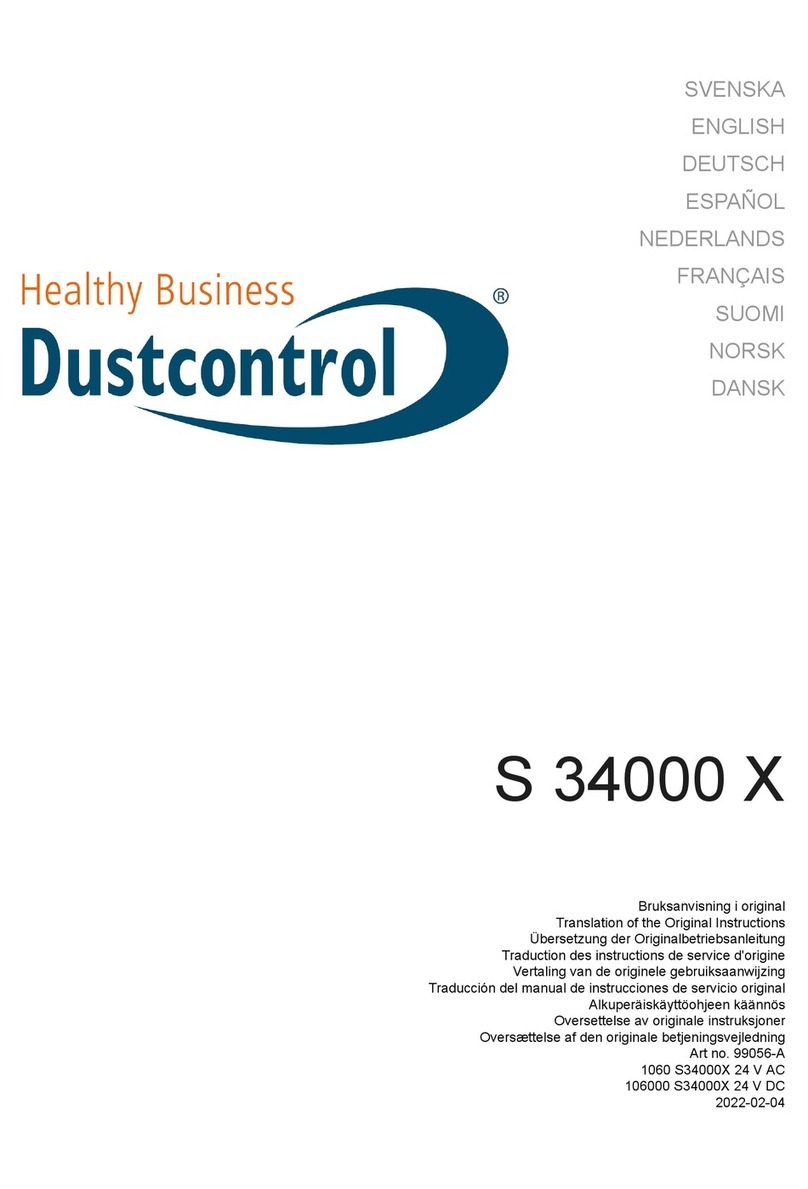 Dustcontrol S 34000X Translation of the original instructions