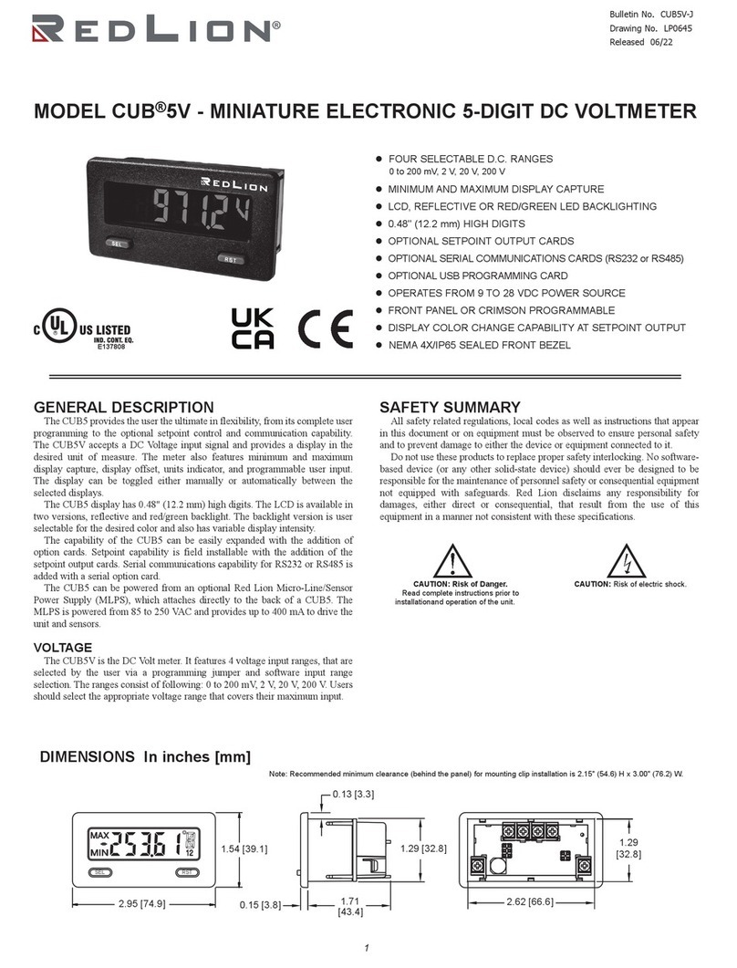 red lion CUB5VR00 manual