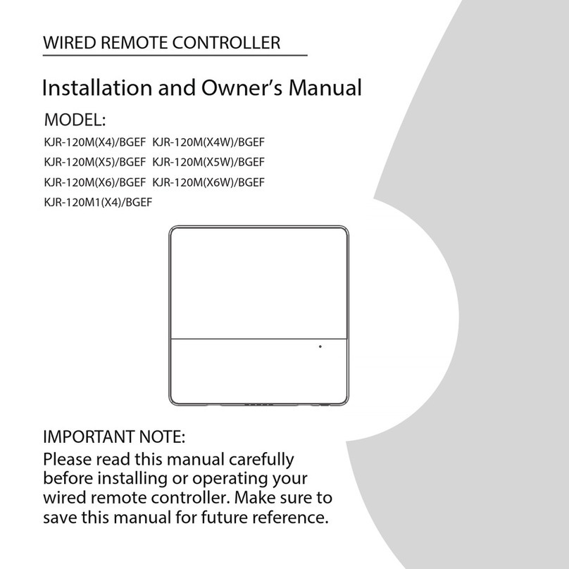 Midea KJR-120M(X4)/BGEF Installation and owner's manual