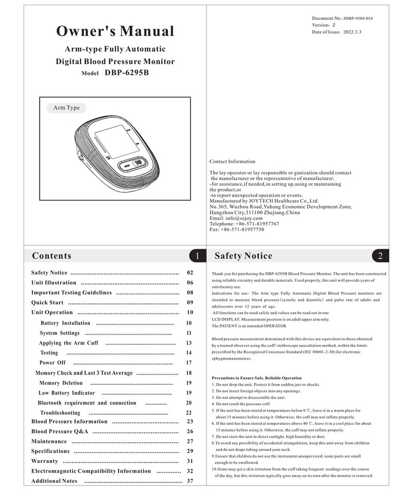 JOYTECH DBP-6295B User manual