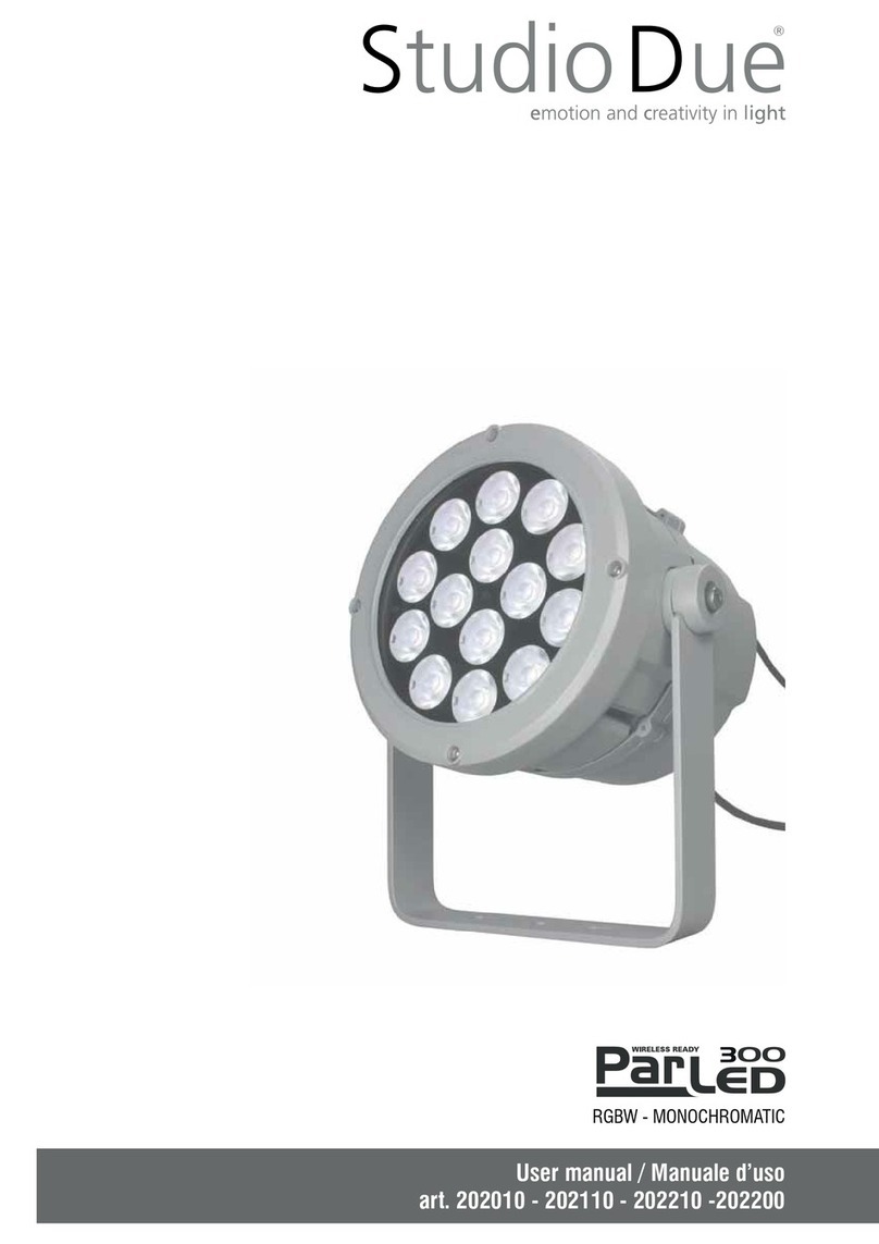 STUDIODUE PARLED 300 user manual