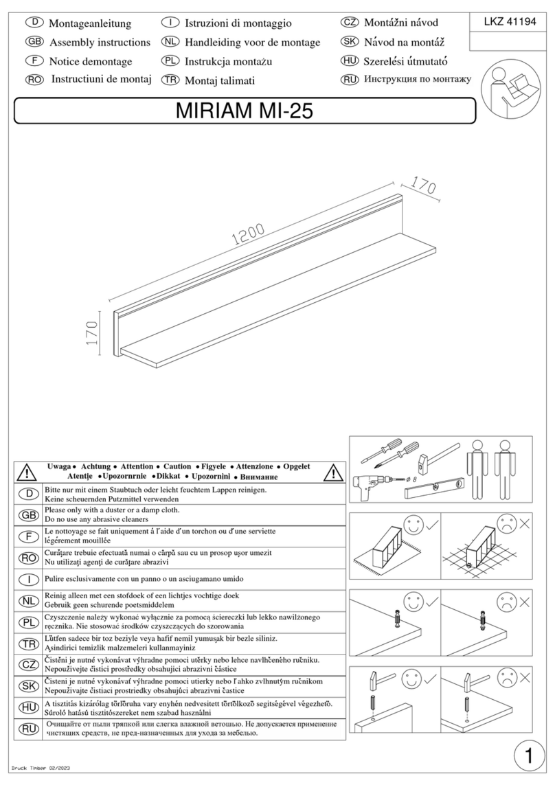 Woltra MIRIAM MI-25 Assembly instructions