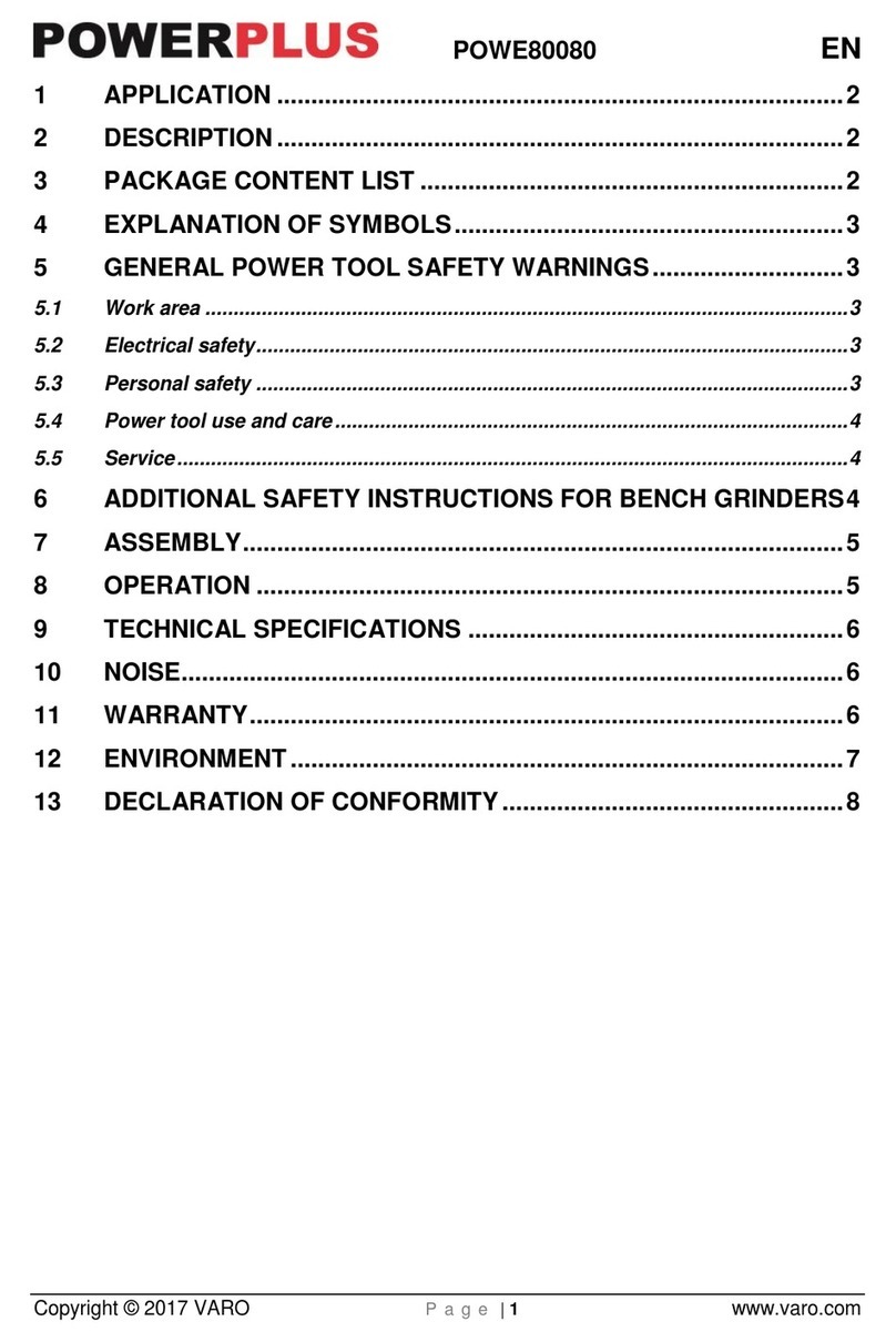 VARO Powerplus POWE80080 User manual