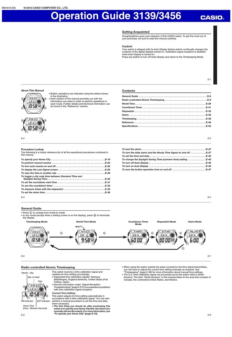 Casio Wave Ceptor WV-200U-1AV User manual Casio Wave Ceptor WV-200U-1AV User manual