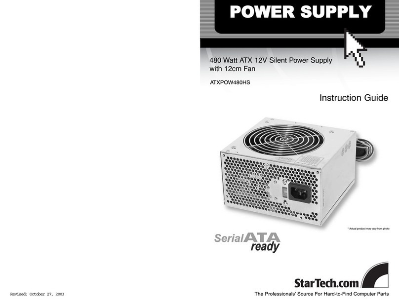 StarTech.com ATXPOW480HS Manual