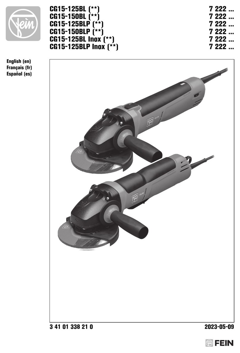 Fein CG15-125BL Inox Series User manual
