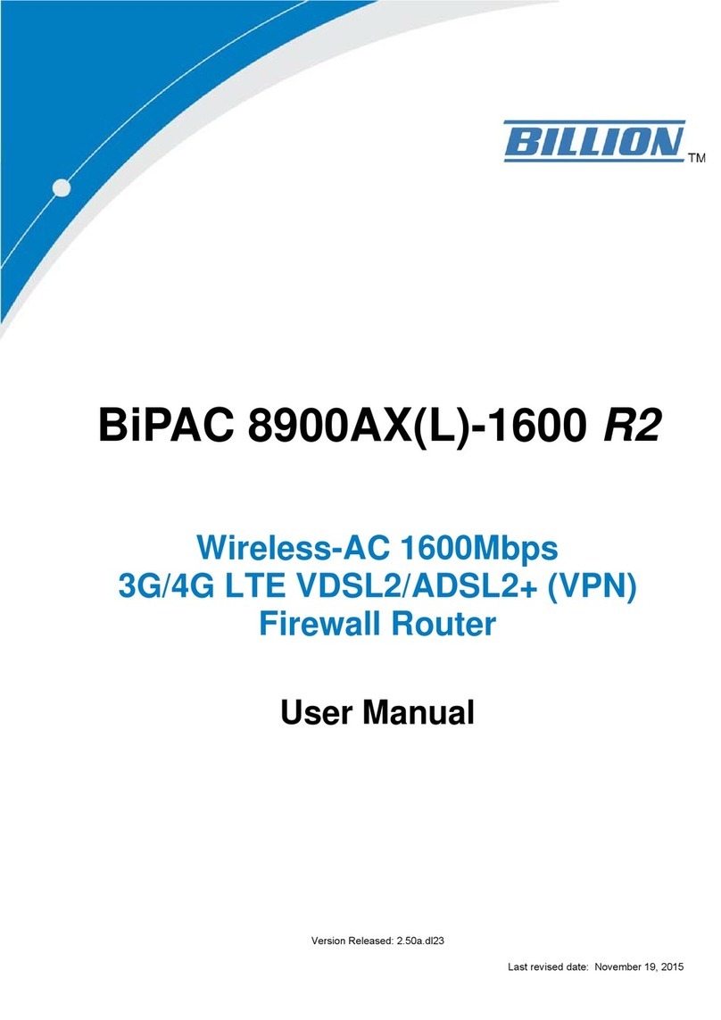 Billion BiPAC 8900AX-1600 R2 user manual
