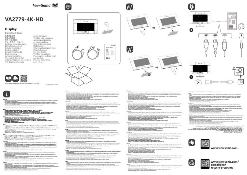 ViewSonic VA2779-4K-HD User manual