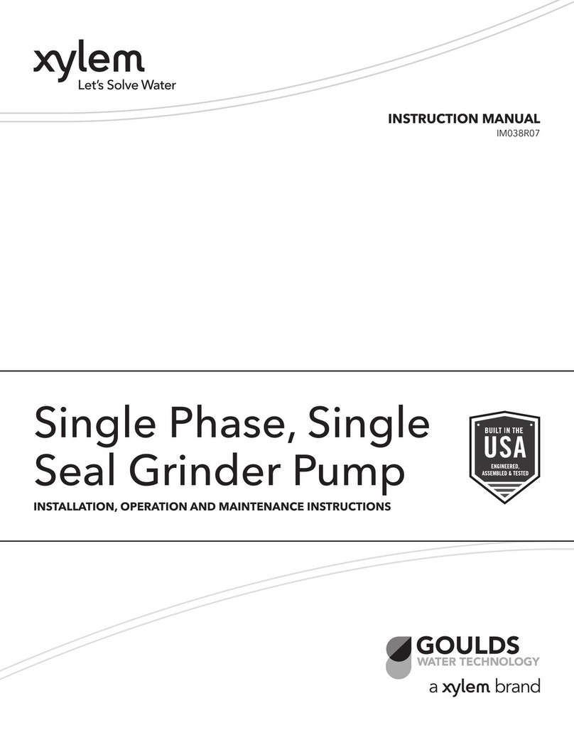 Xylem GOULDS RGS Series Installation, operation and maintenance instructions