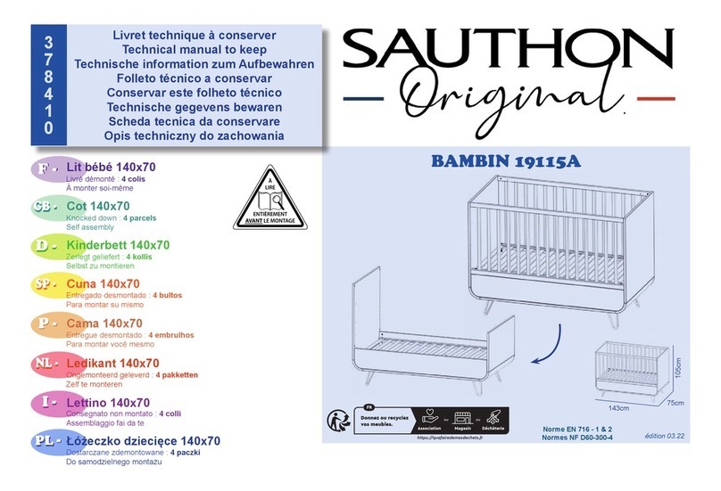 SAUTHON BAMBIN 19115A Use and care manual