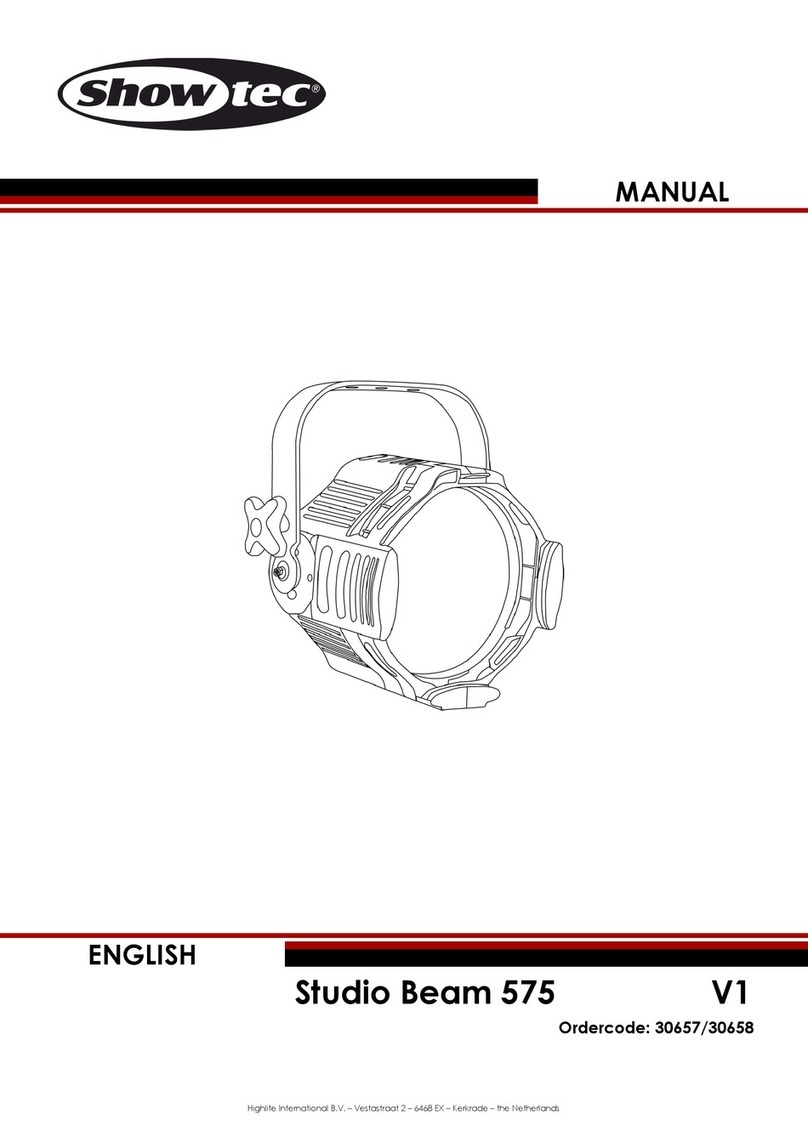 Show Tec Studio Beam 575 User manual