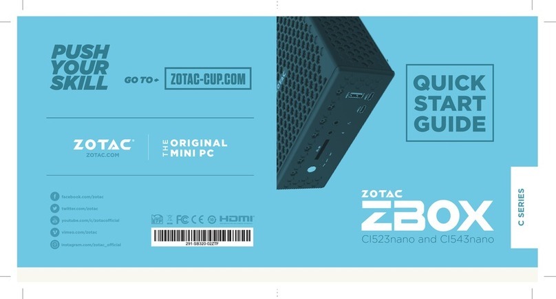 Zotac ZBOX CI523nano User manual