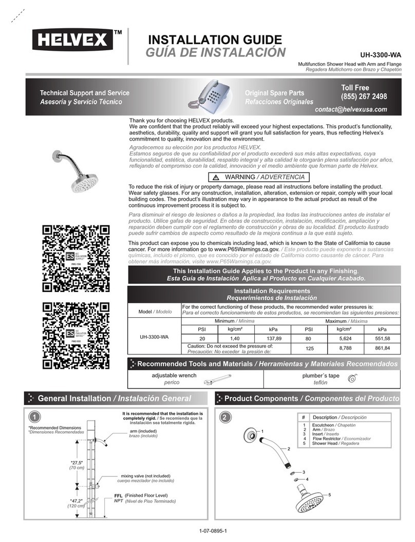 Helvex UH-3300-WA User manual