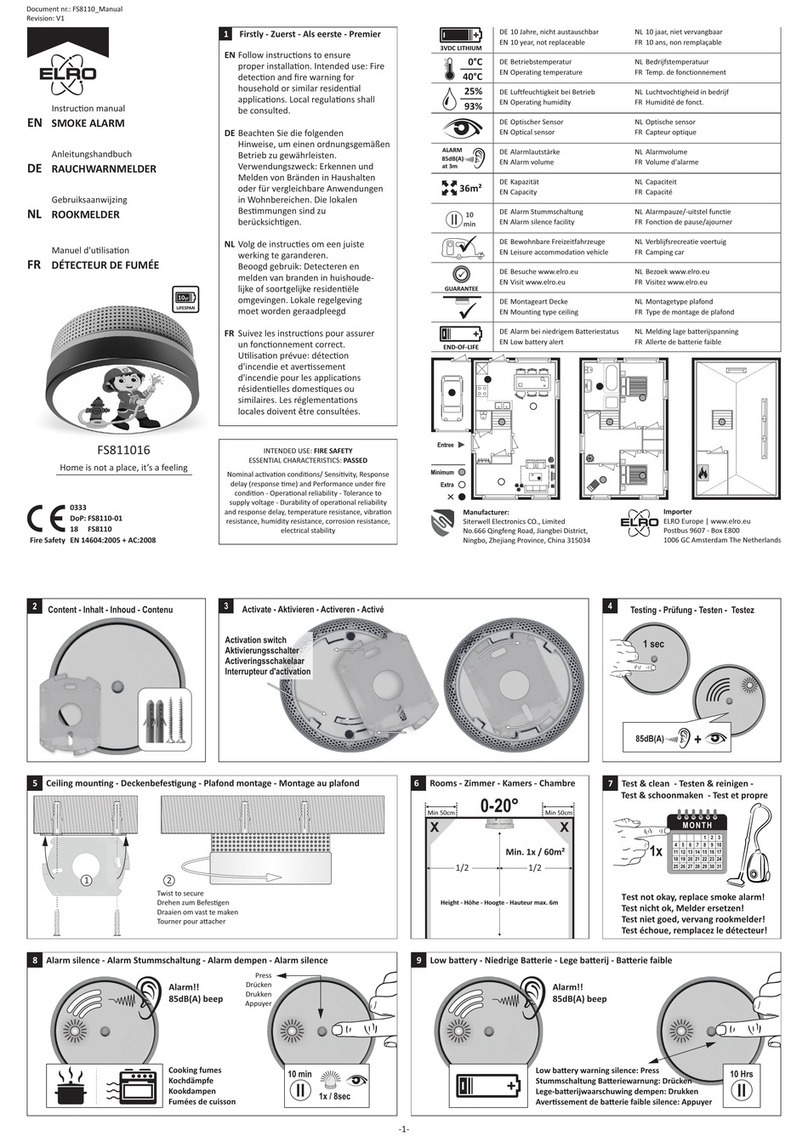 ELRO FS8110 instruction manual