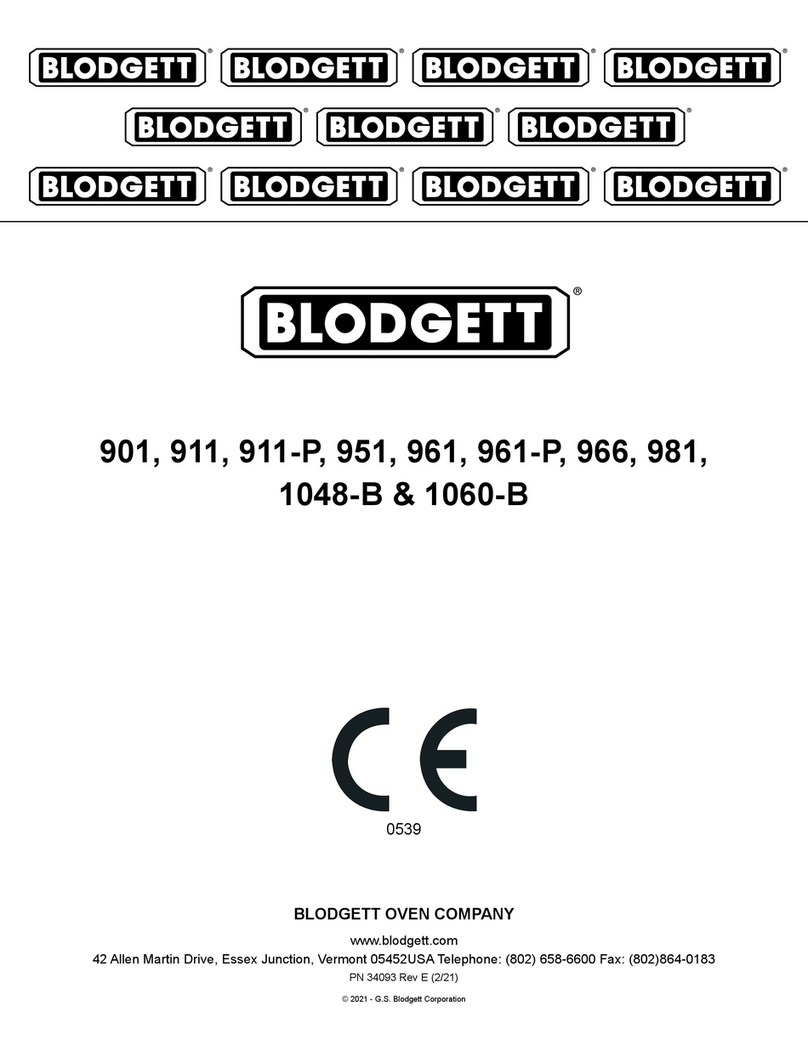 Blodgett 901 Double User manual