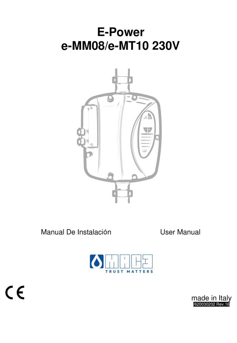 MAC3 E-Power e-MM08 User manual