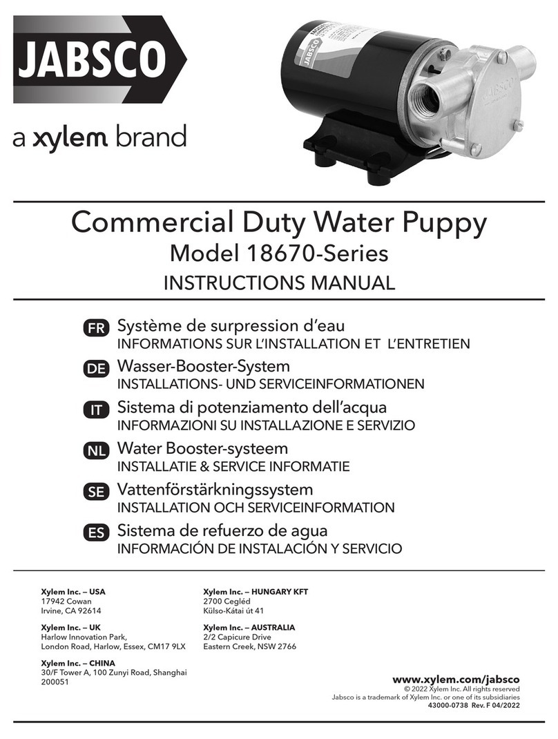 Xylem JABSCO 18670 Series instruction manual