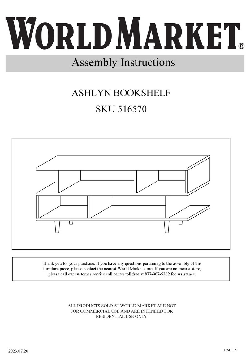 World Market ASHLYN 516570 Assembly instructions