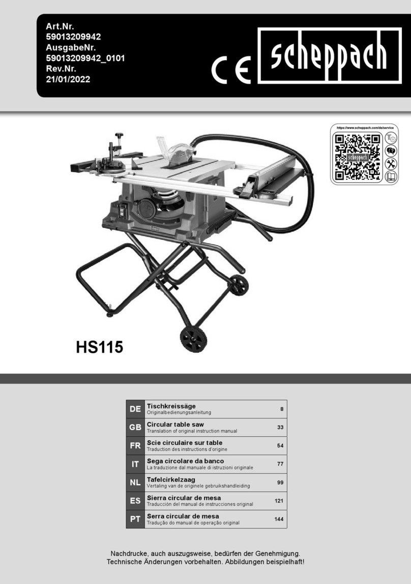 Scheppach HS115 User guide