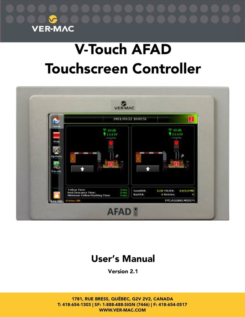 VER-MAC V-Touch AFAD user manual