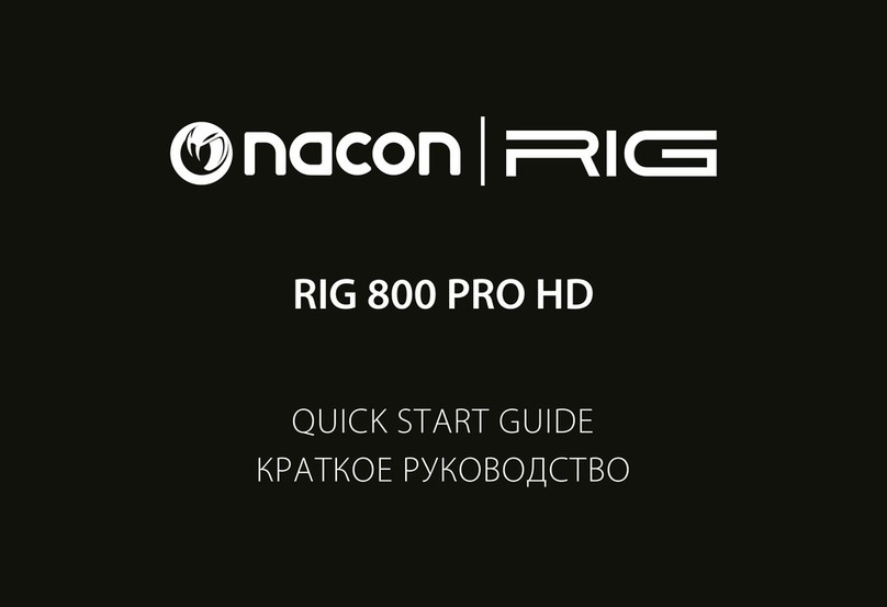 Nacon RIG 800 PRO HD quick start guide