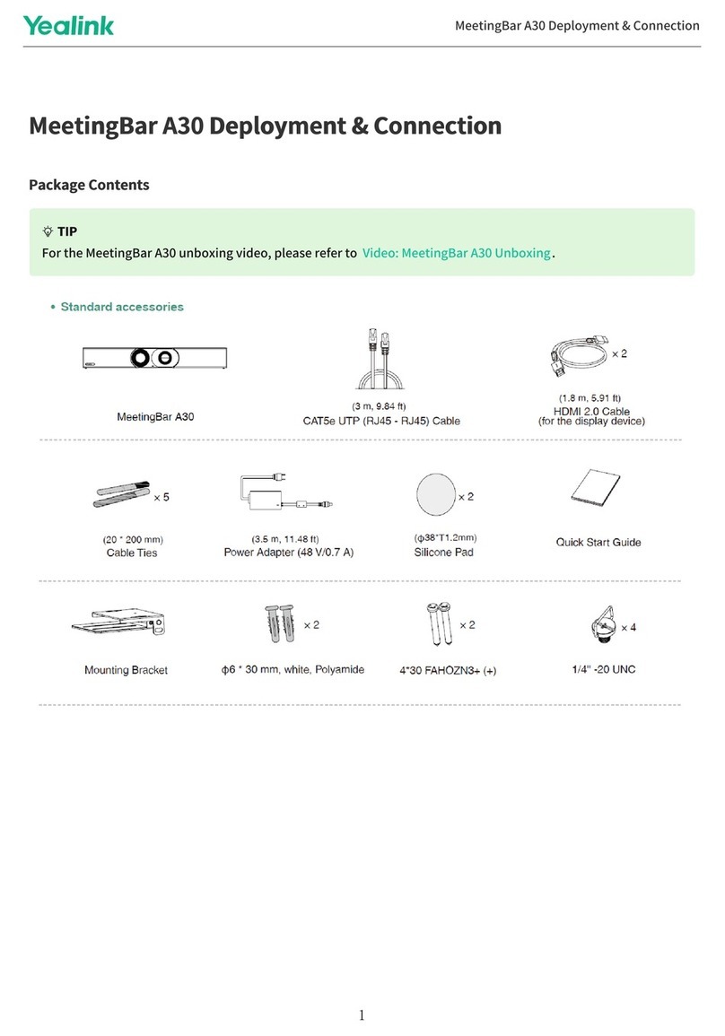 Yealink MeetingBar A30 quick start guide