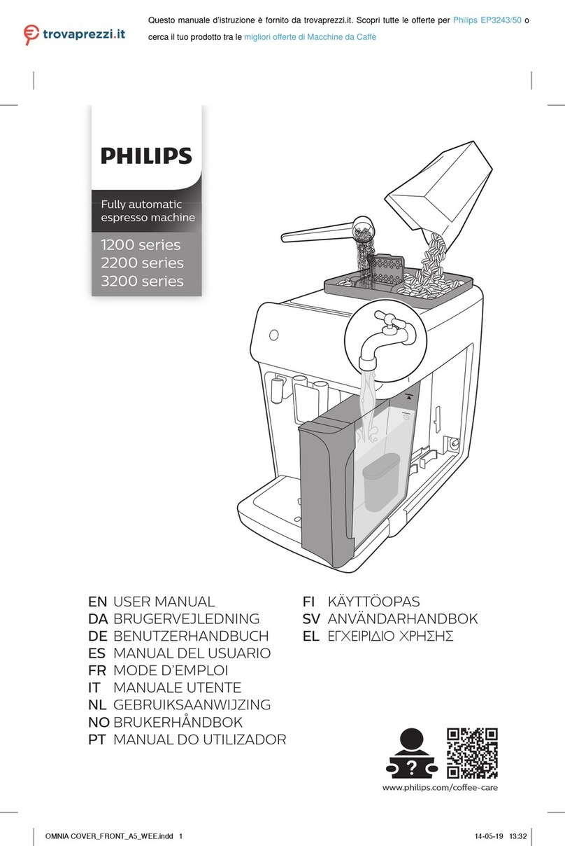Philips LatteGo EP3243 User manual Philips LatteGo EP3243 User manual