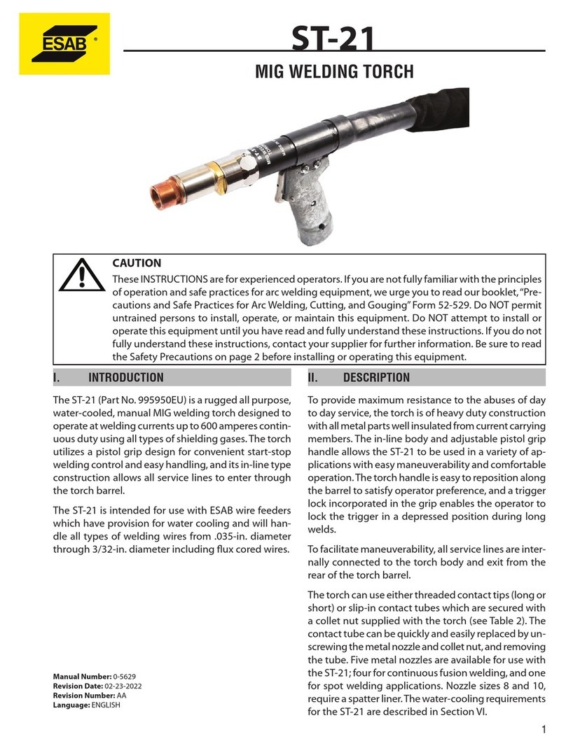 ESAB ST-21 User manual