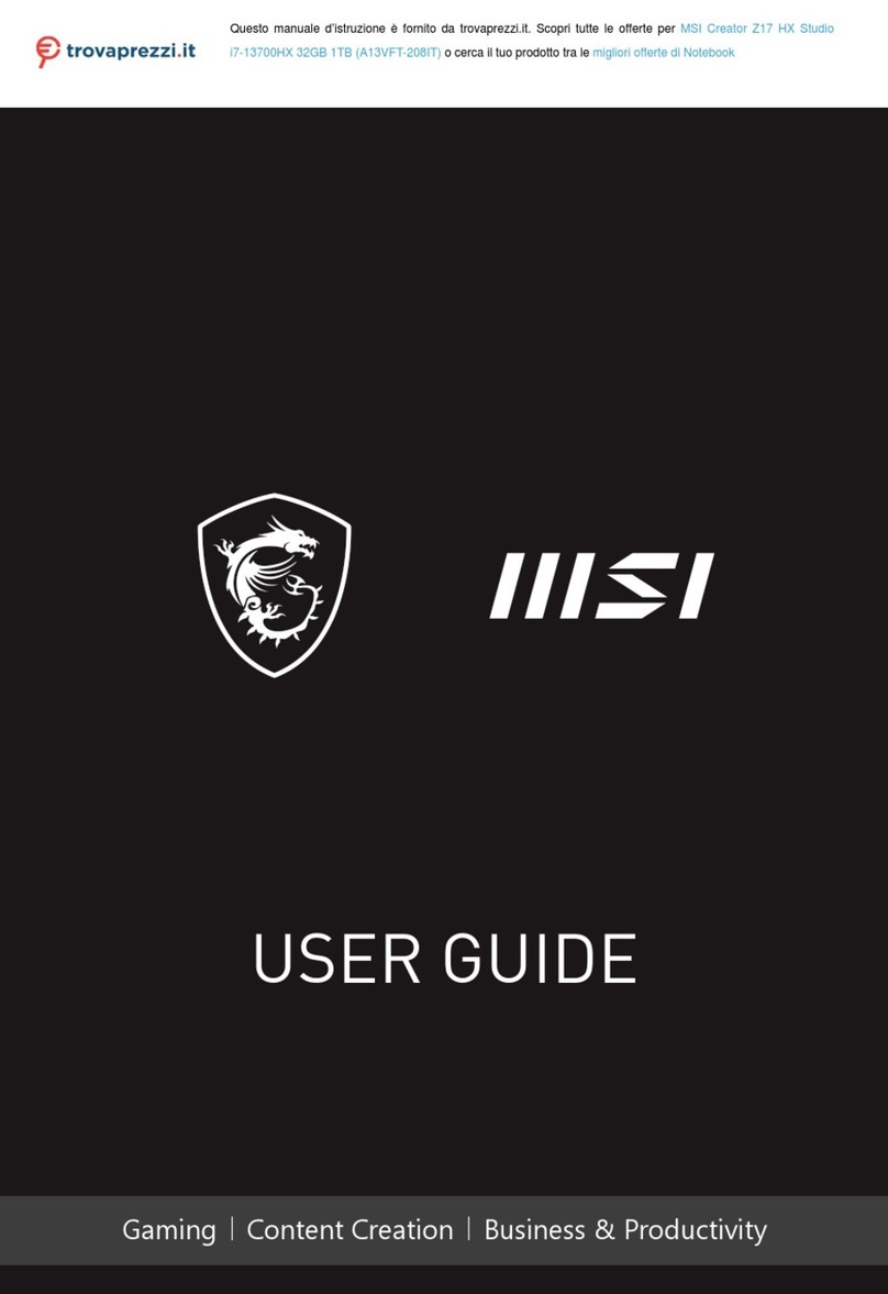 MSI Creator Z17 HX Studio user guide