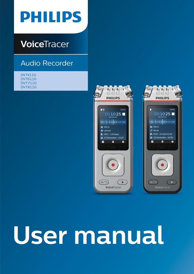 Philips Voice Tracer DVT4110 user manual